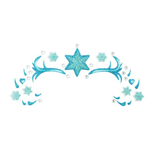 Decoração adesiva de rosto de princesa