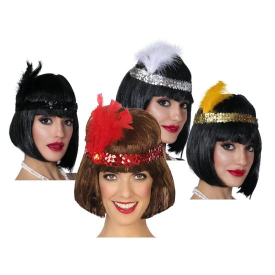 Tiara de penas Charleston várias cores Tiara de penas Charleston várias cores