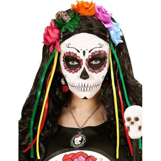 Tiara de 5 Rosas com Caveira