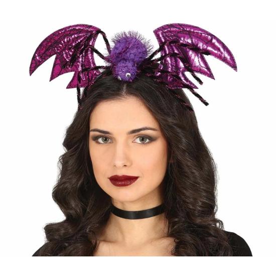 Tiara de Halloween de morcego roxo