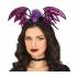 Tiara de Halloween de morcego roxo