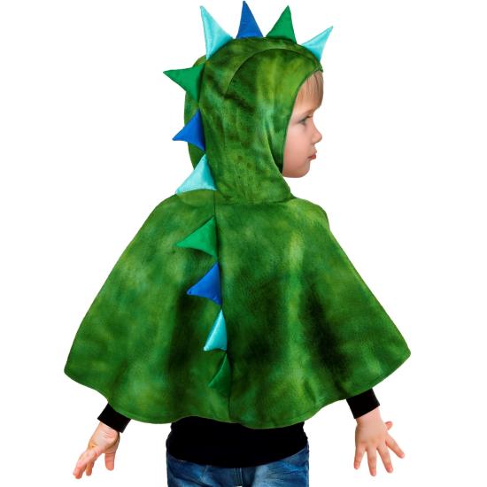 Pelúcia de dinossauro com capuz