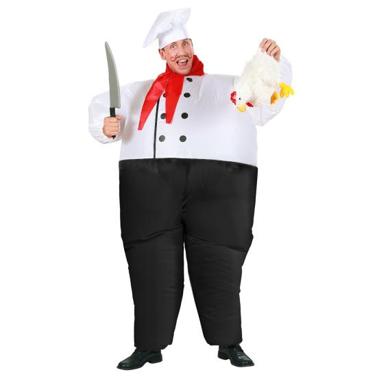 Fantasia inflável de chef tamanho único