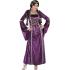 Fato de senhora medieval roxo adulto tamanho M