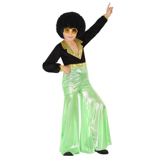 Fato de discoteca verde infantil