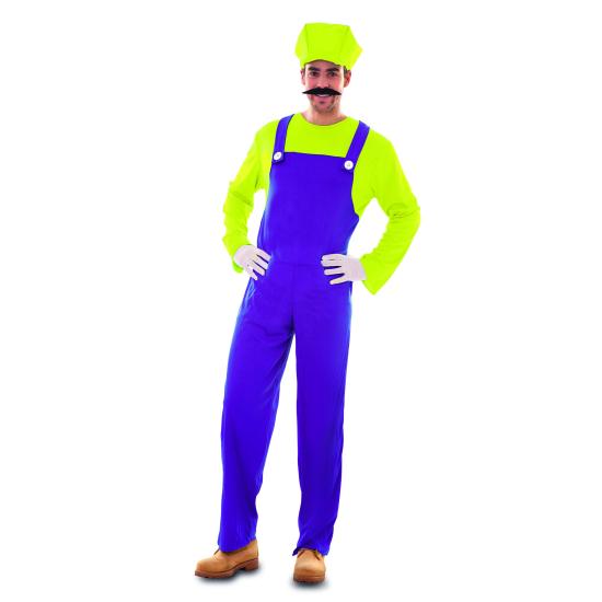 Fantasia adulta de encanador Mario Bros Wario Fantasia adulta de encanador Mario Bros Wario