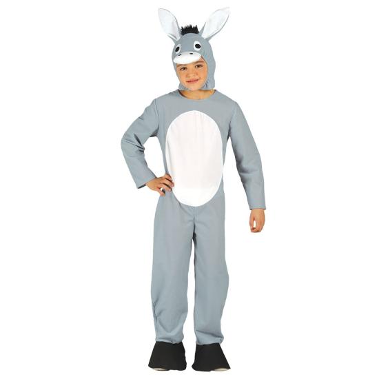 Fato de Mula ou Burro Cinzento tamanho infantil