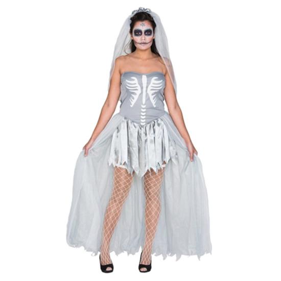 Fantasia de noiva cadáver preta adulta