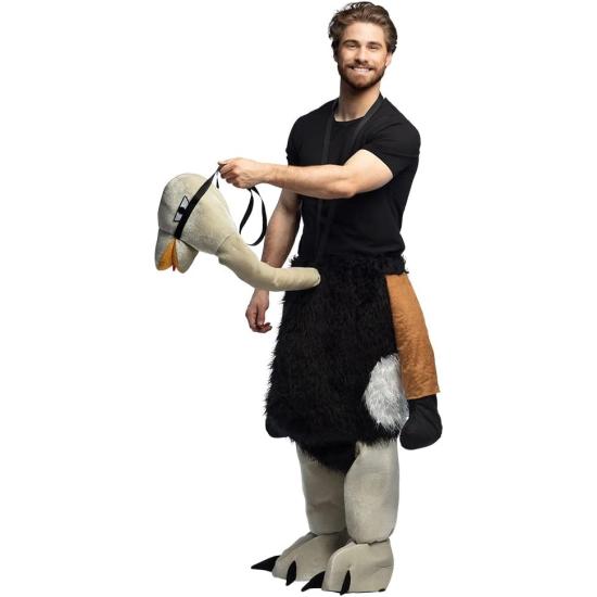 Fantasia de avestruz (tamanho único)