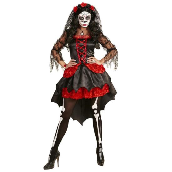Fato adulto da esposa do dia da morte de Catrina