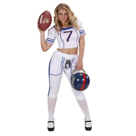 Fantasia adulta de rugby de futebol americano para meninas