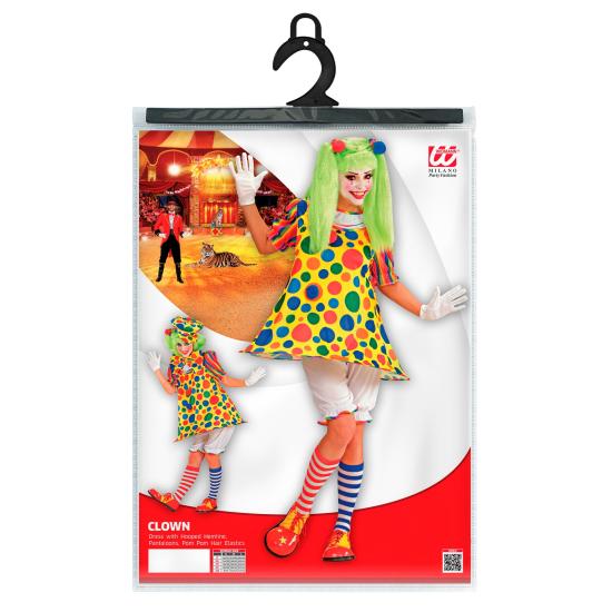 Fantasia de círculos de palhaço adulto