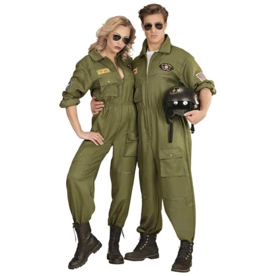 Fantasia de piloto de caça instrutor de Top Gun para mulheres Fantasia de piloto de caça instrutor de Top Gun para mulheres