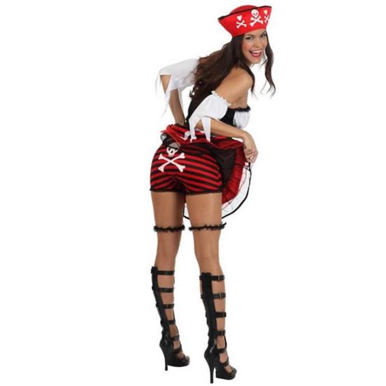 Fantasia de pirata de bengala para menina