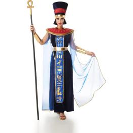 Fantasia de Faraó Egípcio em Veludo Azul