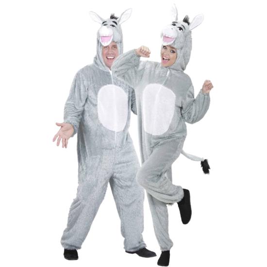 Fantasia de burro de pelúcia unissex adulto