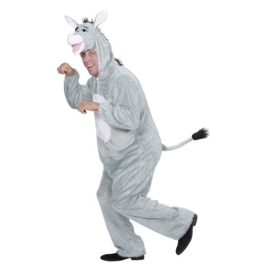 Fantasia de burro de pelúcia unissex adulto