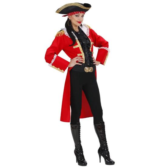 Fantasia de Capitão Pirata Vermelho