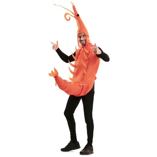 Fantasia de Camarão Masculina Tamanho ML - Carnaval e Festas Divertidas