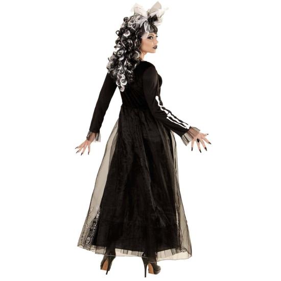 Fantasia de Halloween de senhora esqueleto. adulto