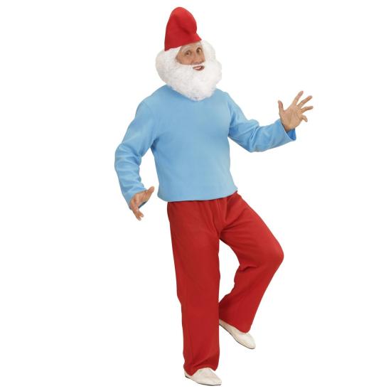Fantasia adulta de papai Smurf Fantasia adulta de papai Smurf