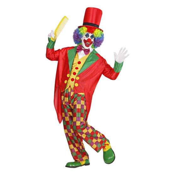 Fantasia de palhaço engraçado tamanho adulto