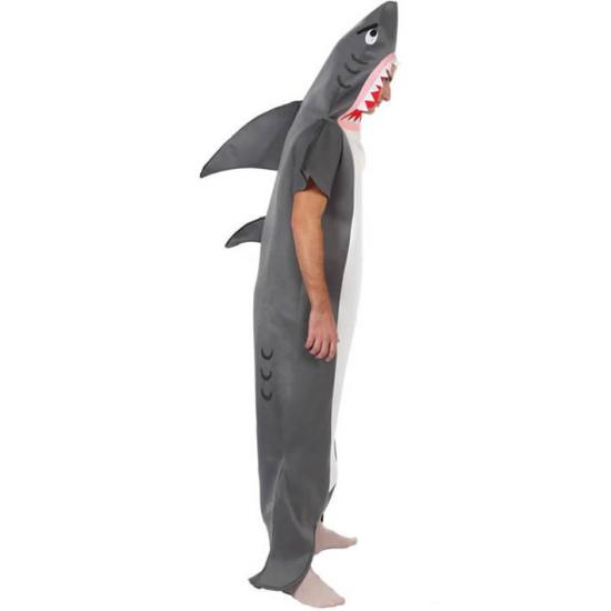Fantasia de tubarão branco adulto
