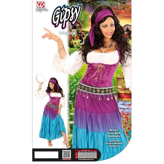 Fato de Corcunda de Notre Dame Esmeralda Zingara para mulher