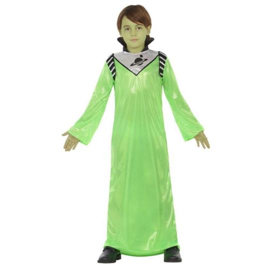 Fato de alienígena verde para menino