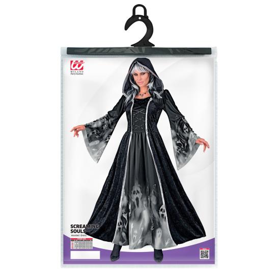 Fantasia de Screaming Souls para mulheres – Vestido com capuz