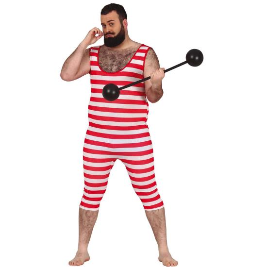 Fantasia de banhista ou homem forte dos anos 1920 para adulto