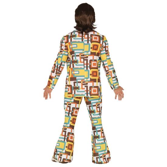 Traje Pimp Track dos anos 70 tamanho adulto