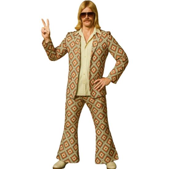 Fato de Losango dos anos 70 para homem.