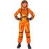 Fantasia de missão espacial laranja incrível para mulheres
