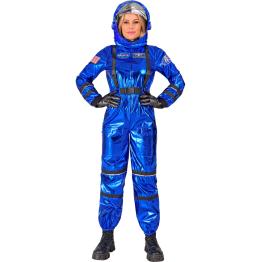 Fantasia de missão espacial azul surpreendente para mulheres