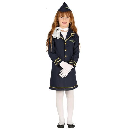 Fantasia de aeromoça comercial para menina Fantasia de aeromoça comercial para menina