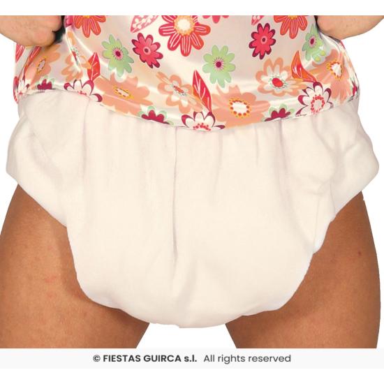 Fantasia de bebê nerd adulto