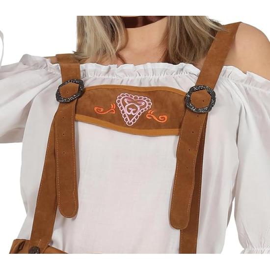 Traje Tirolês Marrom para Mulheres