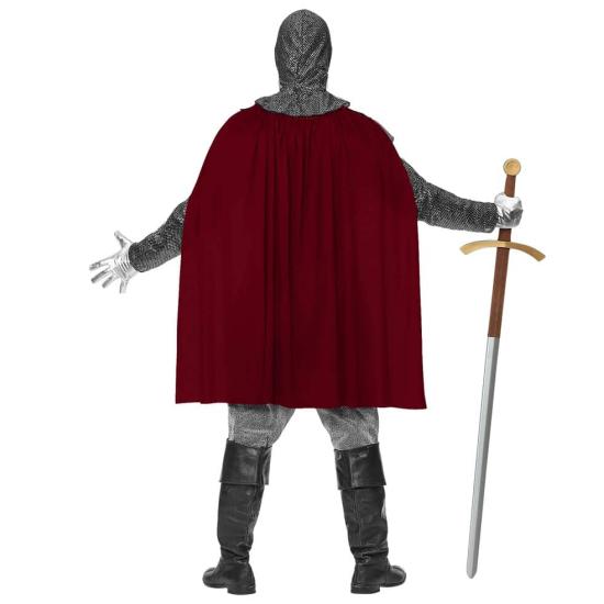 Traje de cavaleiro medieval corajoso tamanho adulto