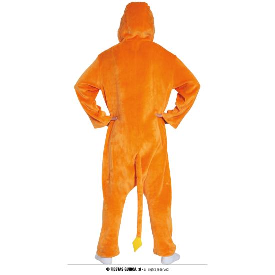 Fantasia de dragão laranja adulto