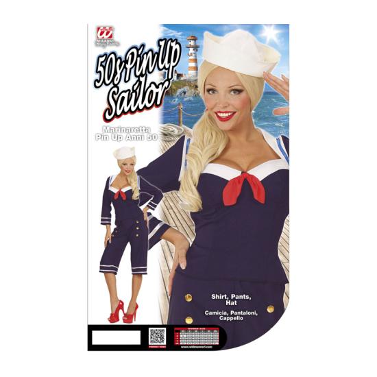 Fato Pin Up de Marinheiro Adulto dos anos 50