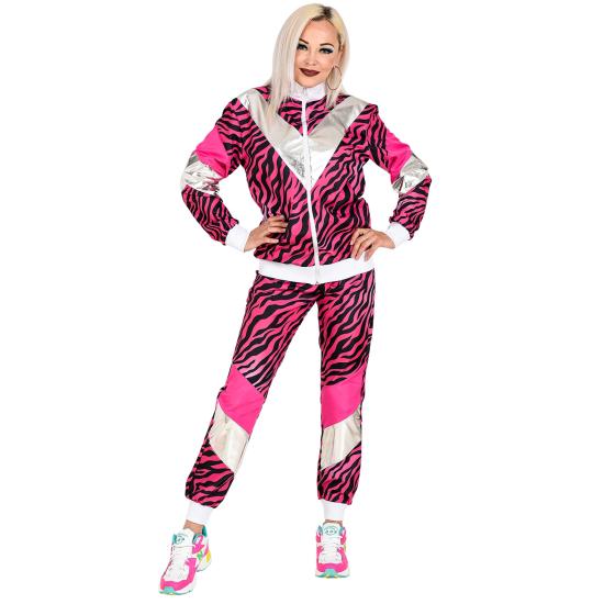 Fato de treino Pink Tiger anos 80 para adulto Fato de treino Pink Tiger anos 80 para adulto