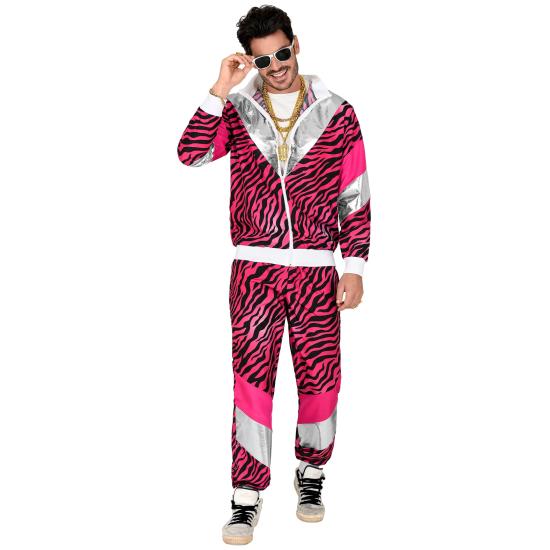 Fato de treino Pink Tiger anos 80 para adulto Fato de treino Pink Tiger anos 80 para adulto