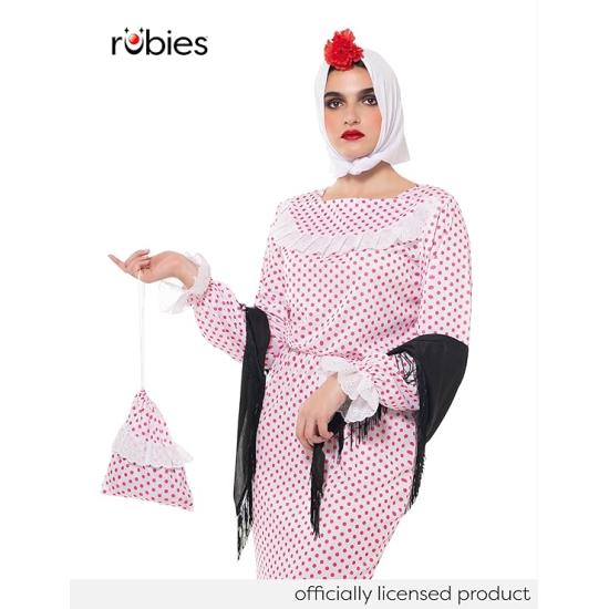 Fato Chulapa Deluxe para mulher, vestido, xale, cachecol, cravo e bolsa, tamanho standard, licença oficial para San Isidro, Chulapos, Chotis, Madrid Fato Chulapa Deluxe para mulher, vestido, xale, cachecol, cravo e bolsa, tamanho standard, licença oficial para San Isidro, Chulapos, Chotis, Madrid