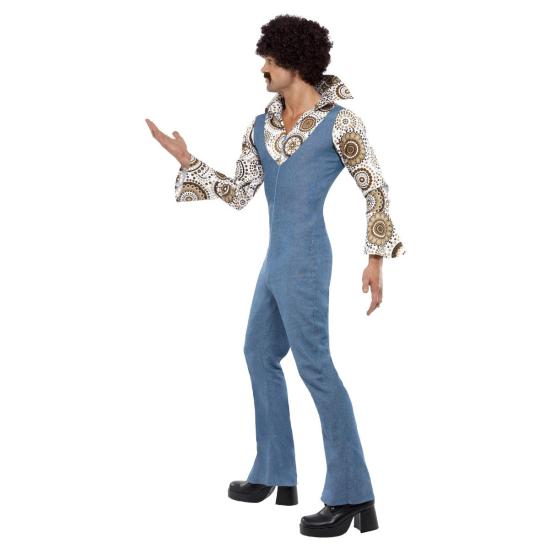 Fantasia de discoteca legal dos anos 70 para adulto