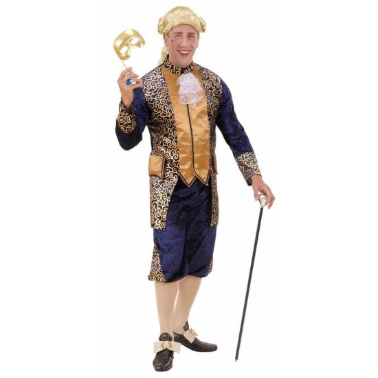 Fato de cortesão azul para homem