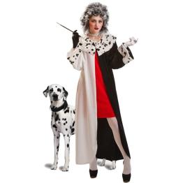 Fato de Cruella de Vil 101 Dálmatas para adulto