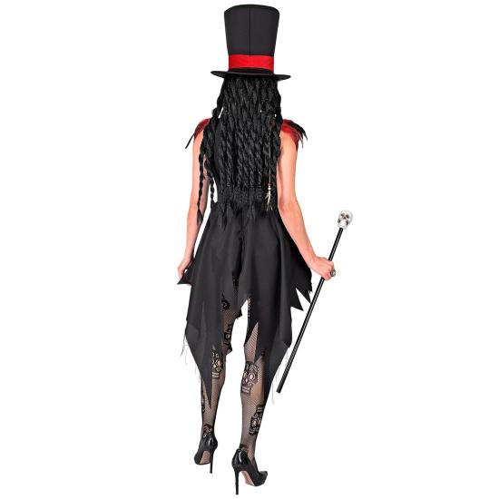 Fantasia de Dia dos Mortos para mulher – vestido e chapéu