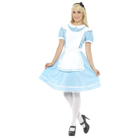 Fato de Alice com laço para menina
