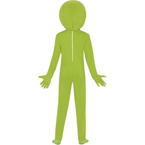 Fato de alienígena verde para menino e menina